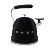 Smeg - Czajnik z Gwizdkiem, Czarny SDA 50's Style WKF01BL