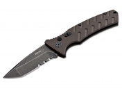 Boker Plus Strike Coyote Tanto - Nóż Składany z Klingą AUS-8, Rękojeść Aluminium Coyote, Blokada Plungelock, Długość Ostrza 8.5 cm
