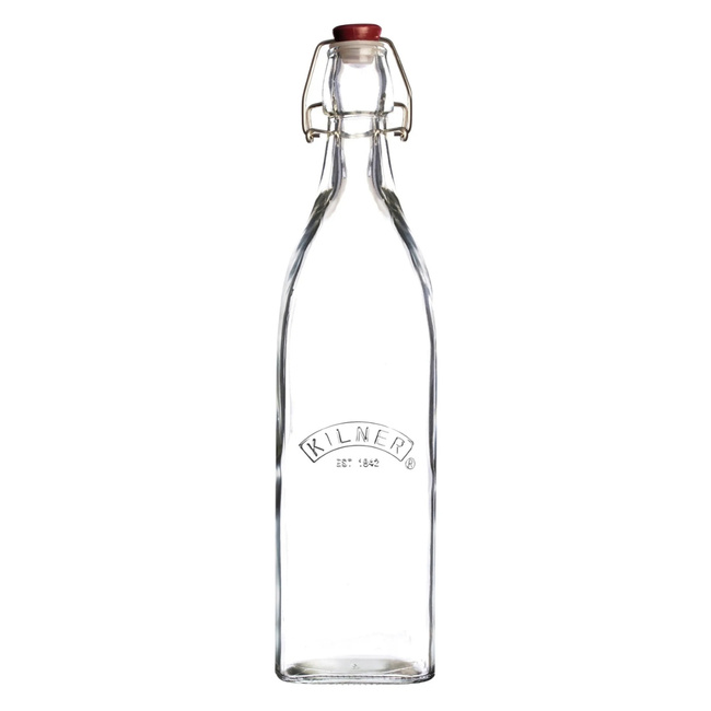 Butelki kwadratowe Clip Top 1L - Kilner