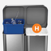 Worki na śmieci Simplehuman Custom Fit kod H, 30 do 35 l, 60 szt., białe