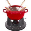 Zestaw do Fondue 16 cm, Czerwony - Staub