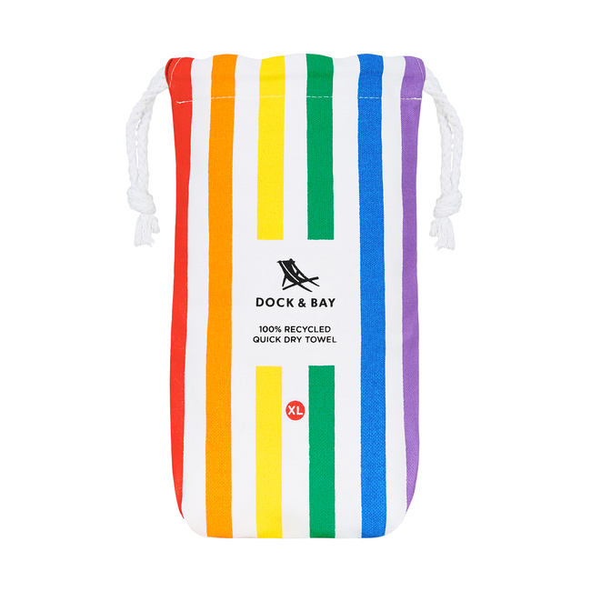 ręczniki plażowe szybkoschnące 200x90 cm Rainbow Skies XL - Dock & Bay