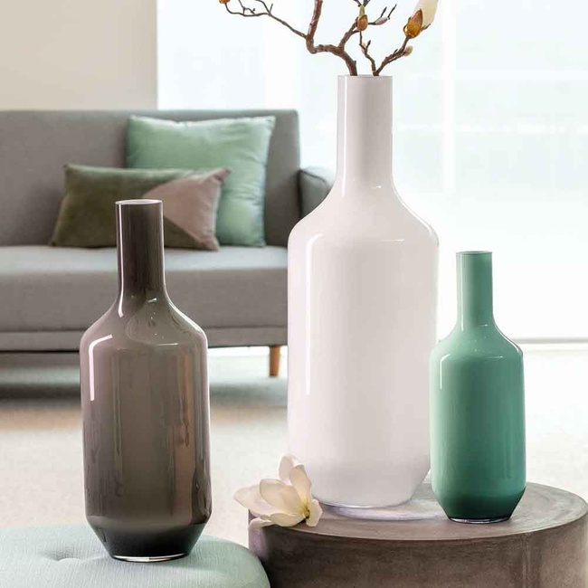 Wazon h 64cm biały Milano - Leonardo