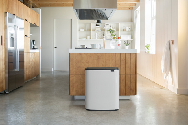 Kosz do segregacji Brabantia Bo Touch Bin 2 x 30 l, biały, 221408