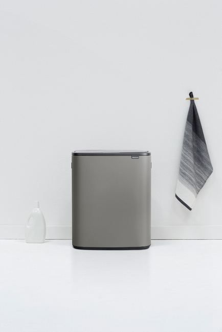 Kosz na śmieci Touch Bin BO 60l mineralny szary - Brabantia