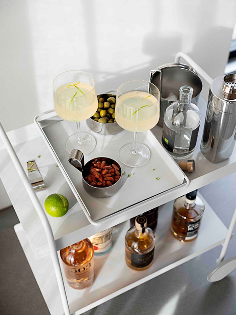 Wózek barowy na kółkach Zone Denmark A-Cocktail, Soft Grey