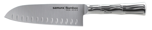 Samura Bamboo Nóż Kuchenny Santoku Hollow Ground.