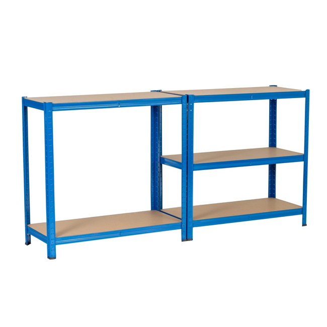 Regał magazynowy metalowy Extralink EX.36790, 180x90x40 cm, niebieski, 5 półek