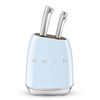 Smeg - Blok z zestawem 6 noży z niemieckiej stali nierdzewnej KBSF02PB 50's Style - PB