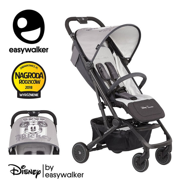 Disney by Easywalker Buggy XS Wózek spacerowy z osłonką przeciwdeszczową Mickey Shield