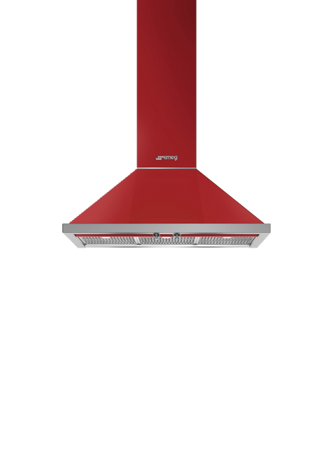 Smeg - Okap kuchenny, Portofino Portofino Kpf9Rd Czerwony