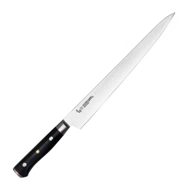 Nóż Sujihiki Mcusta Zanmai Pro Zebra 27 cm, VG-10, rękojeść z micarty
