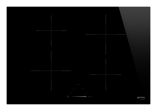 Smeg - Płyta Kuchennna Universal Si4742D Czarne Szkło