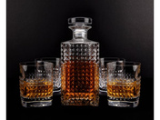 Komplet do whisky karafka + 6 szklanek Ambrosia - Luigi Bormioli
