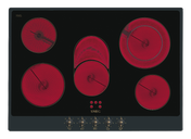 Smeg - Płyta kuchenna Coloniale P875ao Antracyt + czarne szkło (pokrętła z mosiądzu)
