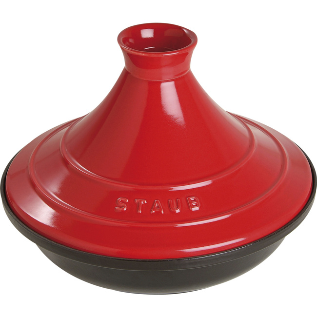 Naczynie do tajine 28 cm, czerwono-czarny - Staub