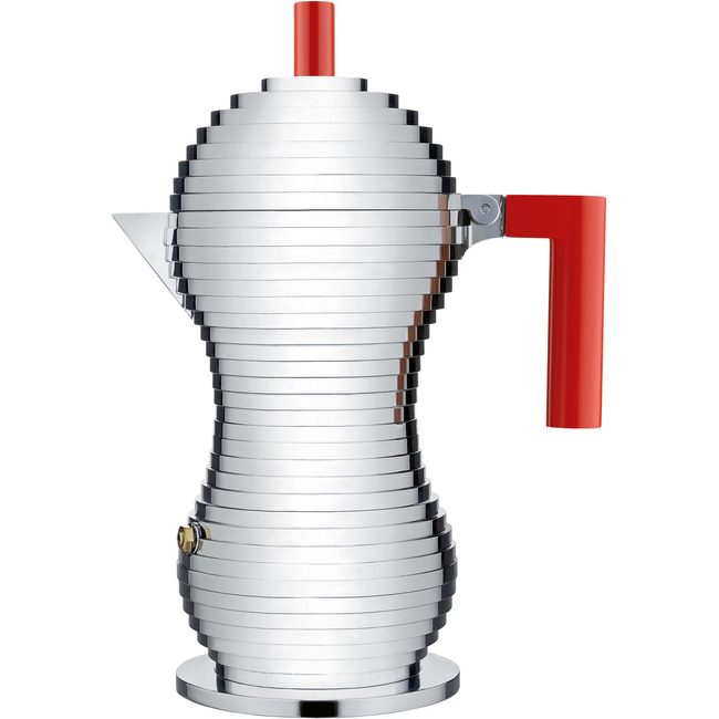 Kawiarka ciśnieniowa aluminiowa Pulcina 6-filiż. (indukcja) - Alessi