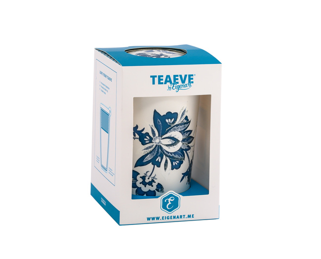 Kubek z zaparzaczem TeaEve 350ml Luna biały Eigenart