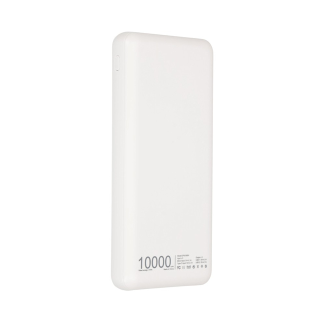 Extralink EPB-098W 10000mAh Biały | Powerbank | Power bank, USB-C