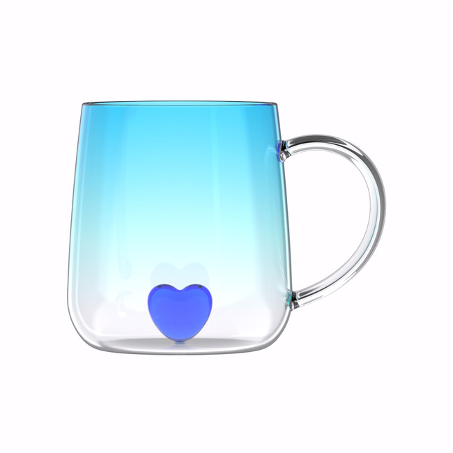 Szklanka 350ml Heart AG - Vialli Design - niebieska