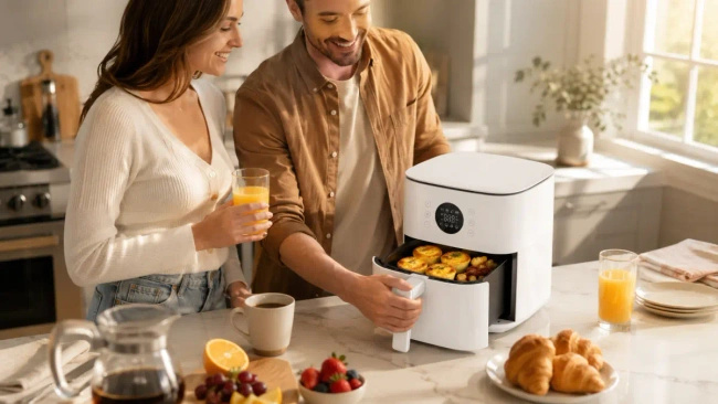 Frytkownica beztłuszczowa Xiaomi Air Fryer 6.5L, biała, 7 programów