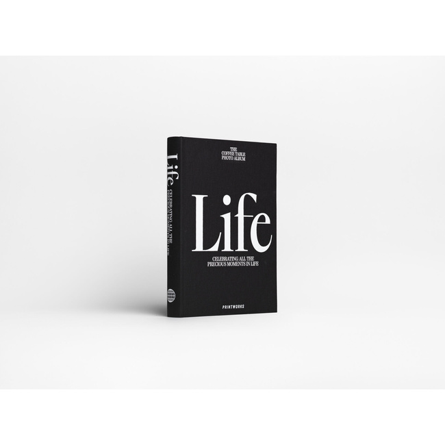 księgi fotograficzne do albumów i wspomnień life czarna - Printworks