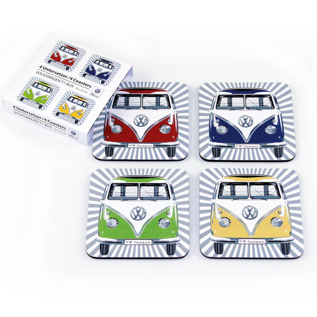 Vw Podkładki Korek Bus 4szt Stripes/4 Col