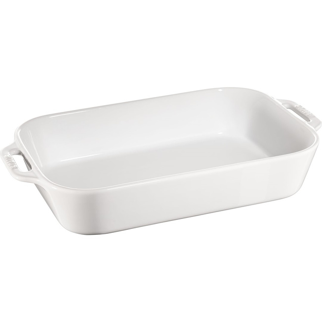 Staub Cooking Prostokątny Półmisek Ceramiczny 4.5 Ltr, Biały