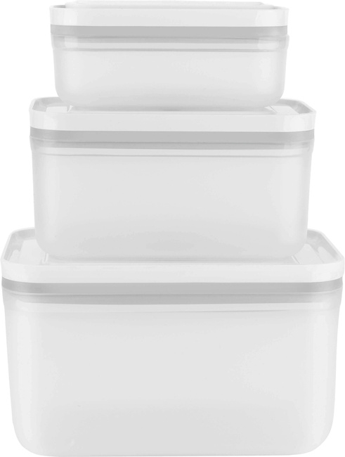 Fresh & Save Zestaw 3 Plastikowych Pojemników Prostokątnych - Zwilling