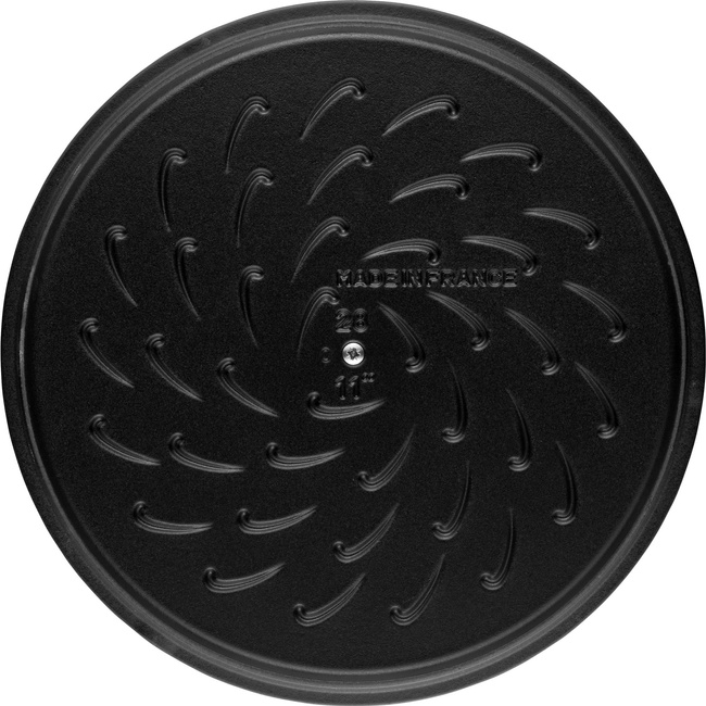 Żeliwna patelnia do duszenia z pokrywką 28 cm, zielony - Staub