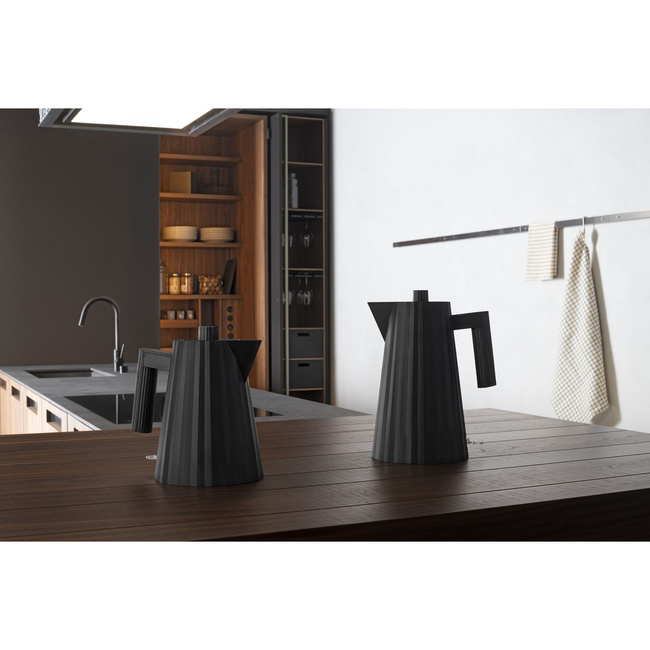 Plisse- Czajnik elektryczny, Czarny 1 L - Alessi