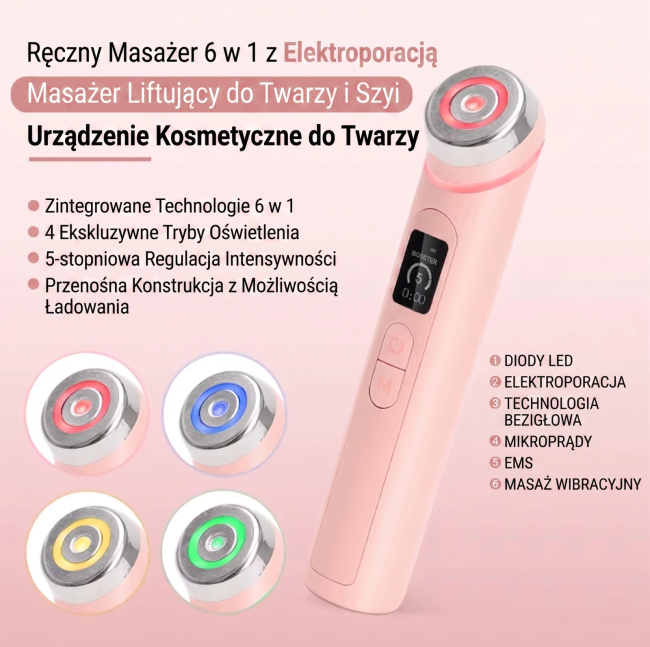 Extralink Stay Beauty Booster Urządzenie do pielęgnacji twarzy masaż EMS lifting