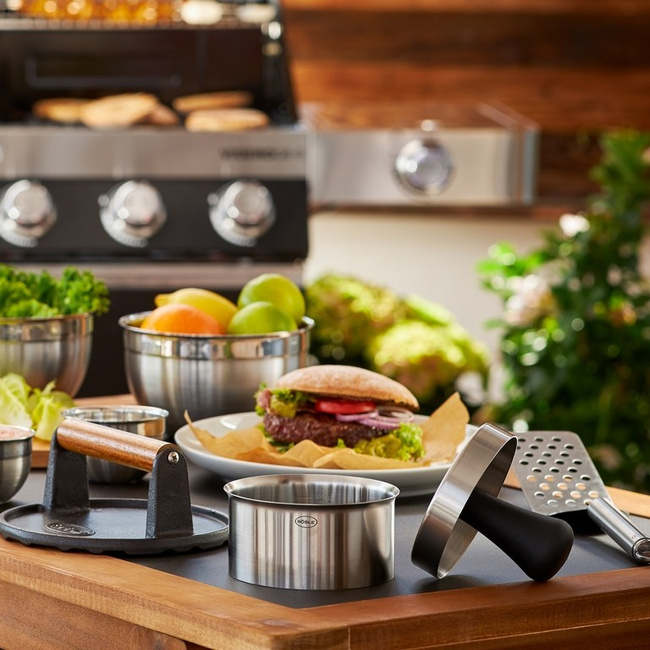 Praska do burgerów PRO ze stali nierdzewnej 18/10 Roesle 4004293250834 