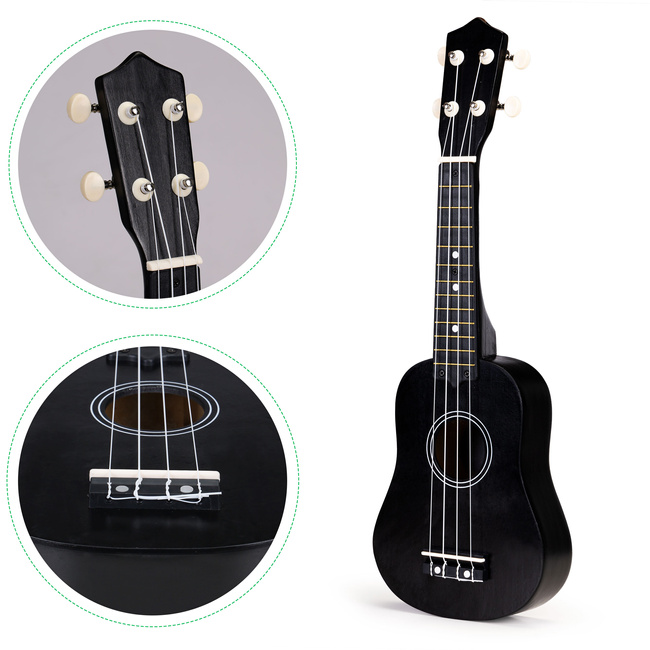 Gitara Ukulele dla dzieci drewniana 4 struny nylonowe