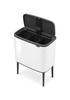 Kosz do segregacji Brabantia Bo Touch Bin 3 x 11 l, biały, trzykomorowy