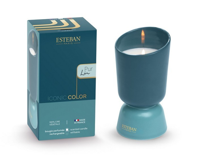 Świeca zapachowa 220g pur lin iconic color - Esteban