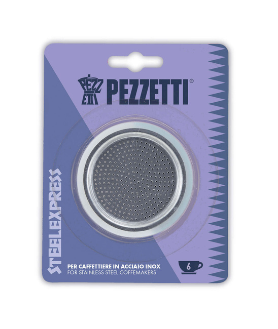 Steelexpress Zestaw 2 uszczelek + 1 filtr do kawiarki (6 filiżanek) - Pezzetti