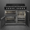 Smeg - Kuchnia wolnost, 100cm, Victoria, czarny Victoria TR103BL Czarny.