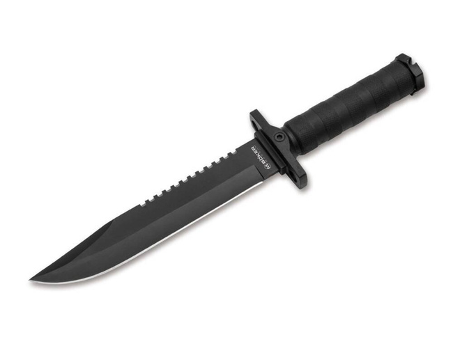 Nóż survivalowy Boker Magnum John Jay 02SC004, ostrze 20,5 cm, z pochwą