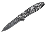 Nóż składany Boker Magnum Dia de los Muertos z motywem czaszek, ostrze 8,5 cm 440A
