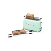 Smeg - Toster, cztery kromki, pastelowa zieleń Tsf02pgeu 50's Style
