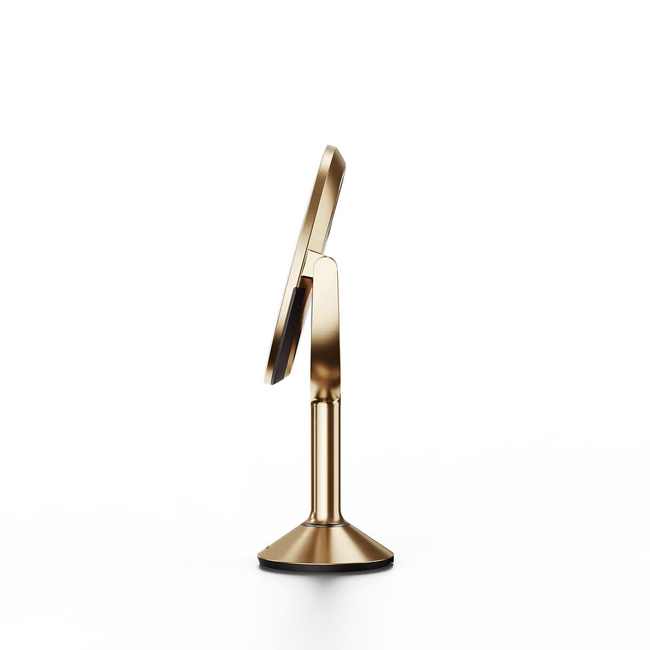Lusterko kosmetyczne Simplehuman Sensor Mirror Trio ST3077, mosiądz i stal
