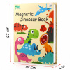 EXTRALINK Kids Układanka Magnetyczna 64 el Dinozaury Książka Puzzle dla Dzieci