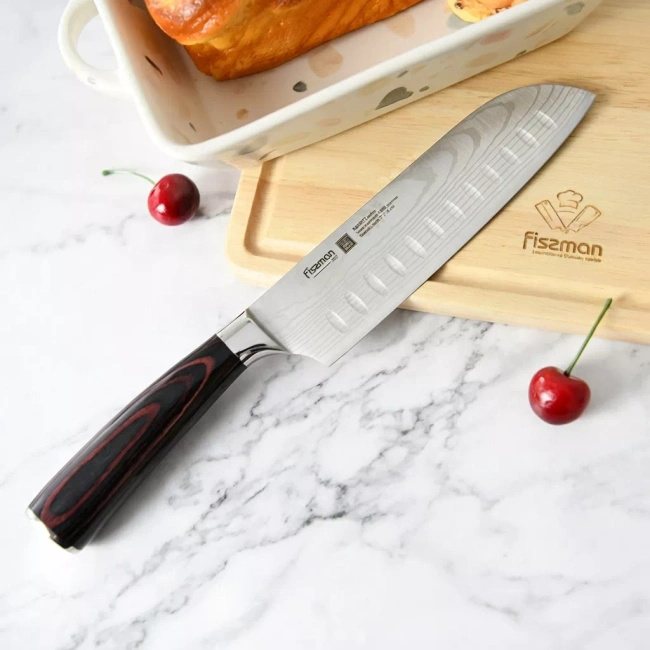 Nóż kuchenny Fissman Ragnitz małe Santoku 13 cm