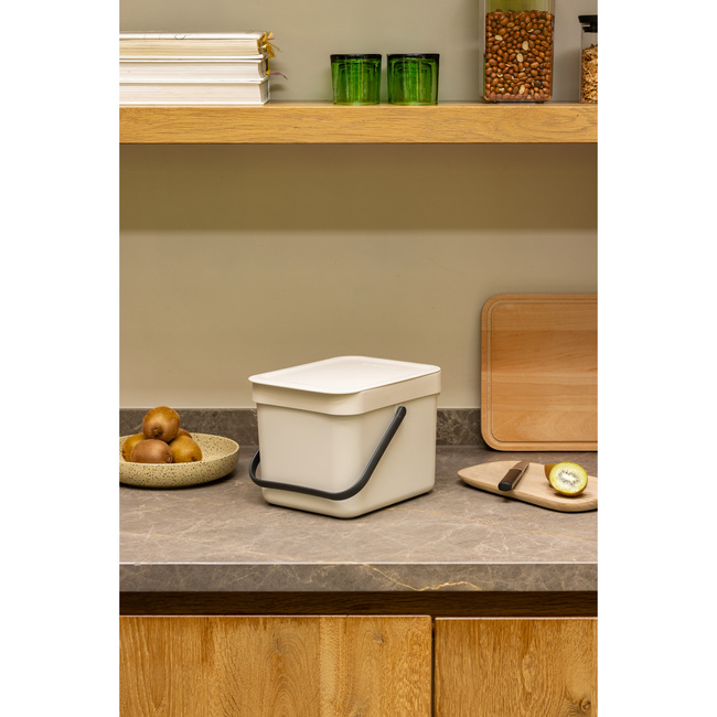 Kosze na śmieci 6 l Sort & Go Soft Beige - Brabantia