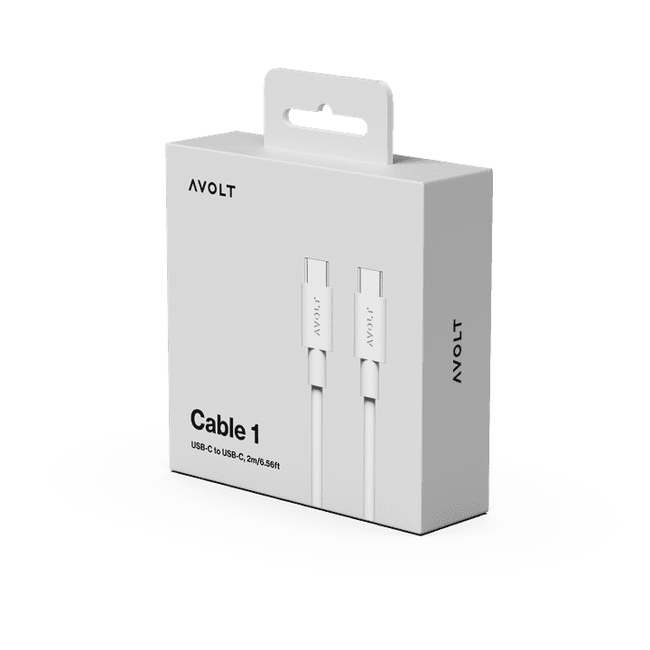 Kabel 1 Usb C Do Ładowania Usb C, 2 M - Szary - Avolt