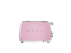 Smeg - Toster, cztery kromki, pastelowy róż 50's Style TSF03PKEU Pastelowy róż