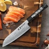 Dellinger Carbon Fiber Octagon Nóż Santoku 18.5 Cm