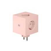 Rozszerzacz gniazd Square 2 z podwójnym Usb-c o mocy 30 W - różowy - Avolt