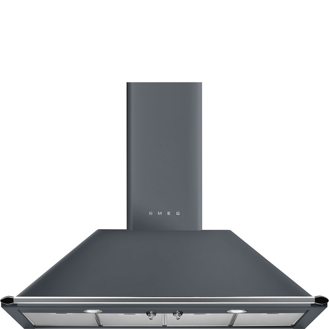 Smeg - Okap Kuchenny, Victoria, 110 Cm Victoria Kt110Gre Niebieskoszary.